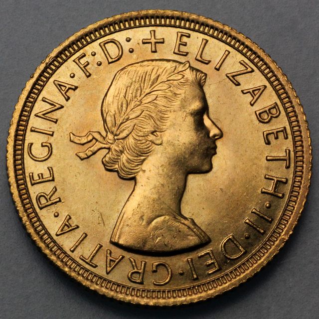 Sovereign Münze Königin Elizabeth II