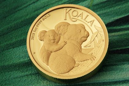 1oz Goldmünze Koala in der Ausführung Polierte Platte und im High Relief