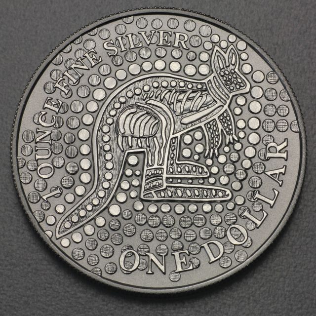 Känguru Silbermünze Australien 2001
