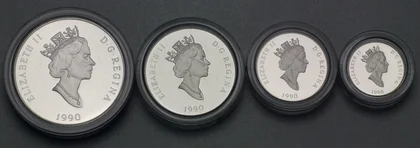 Beispielbild Platinmünzen Kanada 1 oz, 1/2 oz, 1/4 oz, 1/10 oz Platin