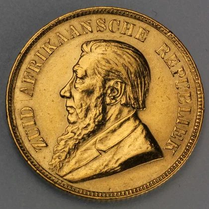1 Pond Goldmünze Südafrika mit Münzbild Paul Kruger