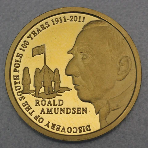 50 Euro Goldmünzen Belgien 2011 Roald Amundsen