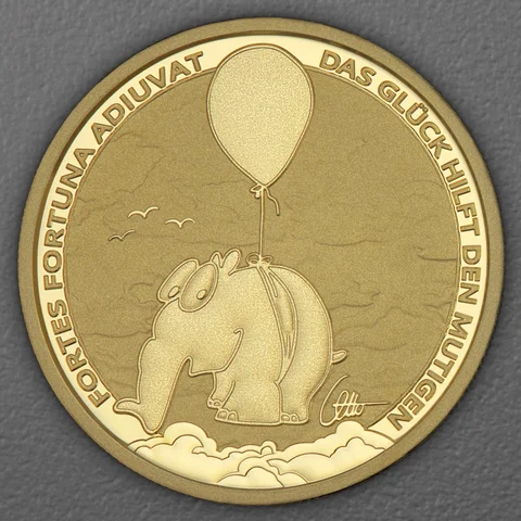 Goldmünze Ottifanten 2026 - Ballonifant