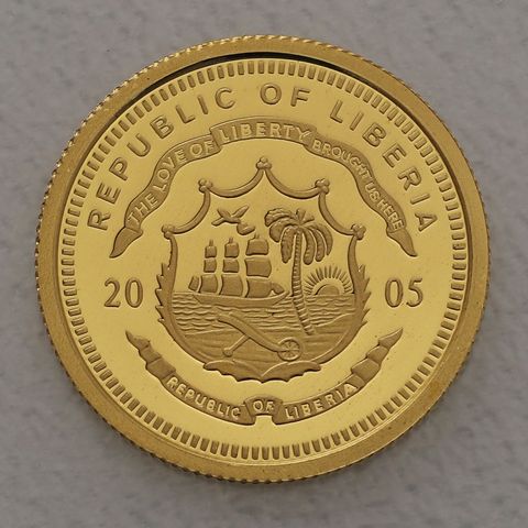 Goldmünze 25 Dollars 1/25oz Liberia 2005 - Espana Don Quijote