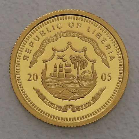 Goldmünze 25 Dollars 1/25oz Liberia 2005 - Espana Don Quijote
