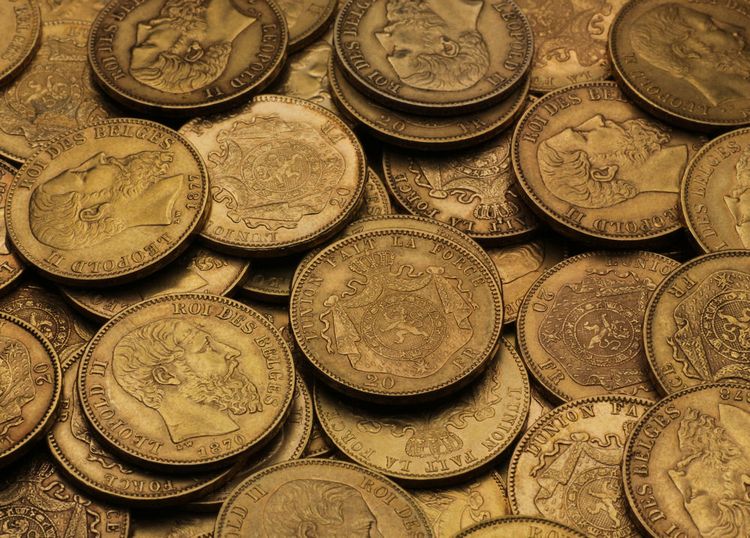 Belgische Goldmünzen Leopold II 20 Francs