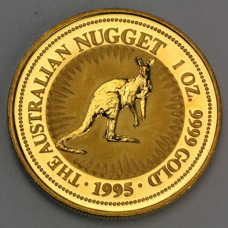 Australien Nugget / Känguru Goldmünze 1995