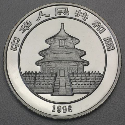 1oz Silbermünze Panda, 1998