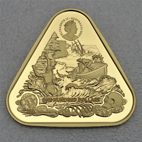 Goldmünze 1oz Triangular Zuytdrop 2020 