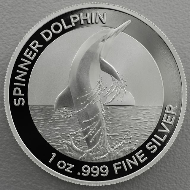 Silbermünze 1oz Australien Spinner Dolphin 2020