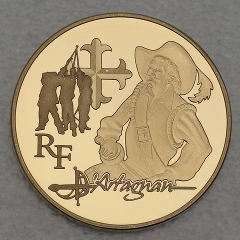 Goldmünze 50 Euro Frankreich 2012 - D'Artagnan