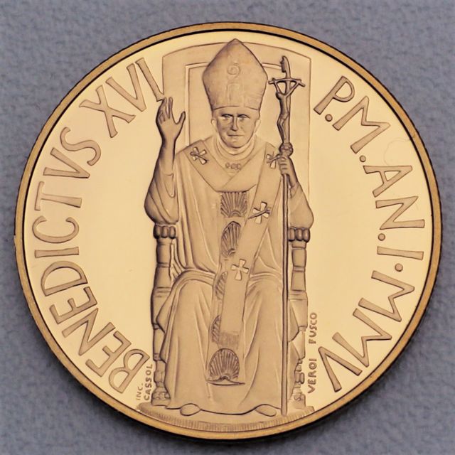 Goldmünze 50 Euro Vatikan 2005 &quot;Die Taufe&quot;