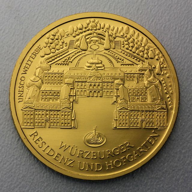 100 Euro Goldmünze Deutschland Würzburg 2010