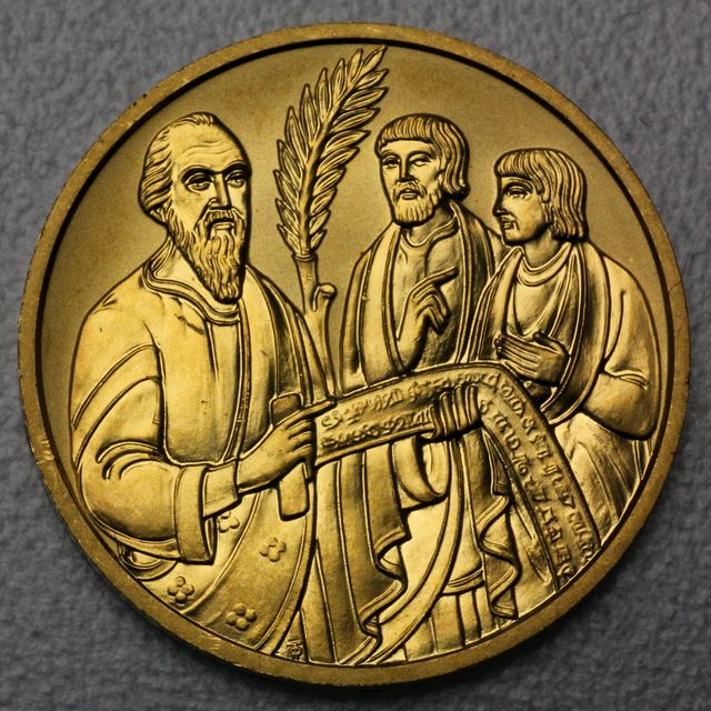 500 Schilling Goldmünze Österreich 2001 Die Bibel