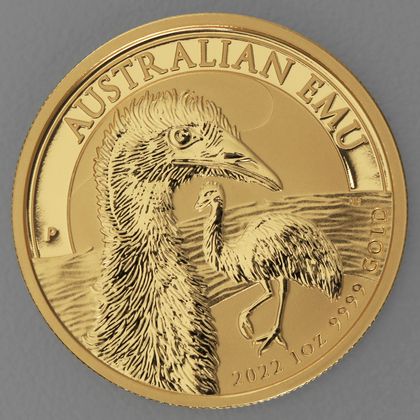 1oz Goldmünze 2022, Australian Emu