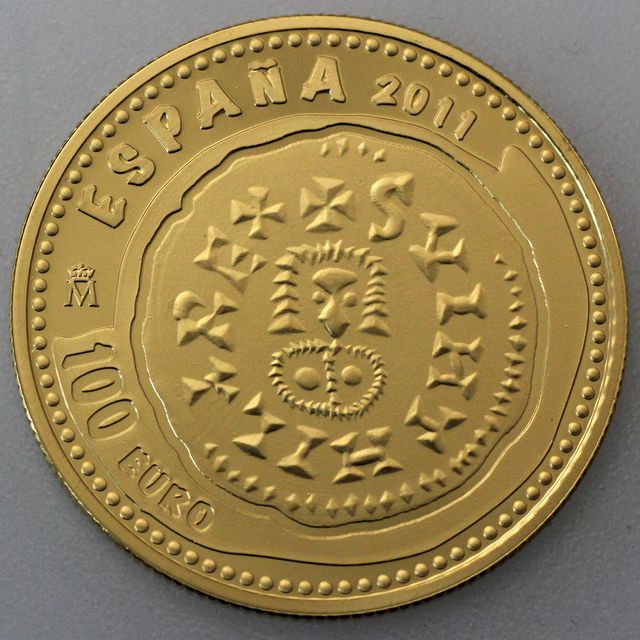 100 Euro Goldmünze Spanien 2011 Juwelen der Numismatik
