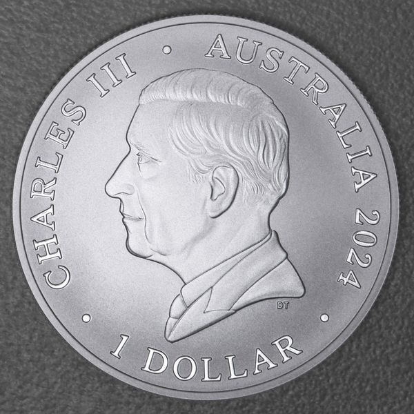 Silbermünze 1oz Australia Zoo Rückseite King Charles III. ab 2024