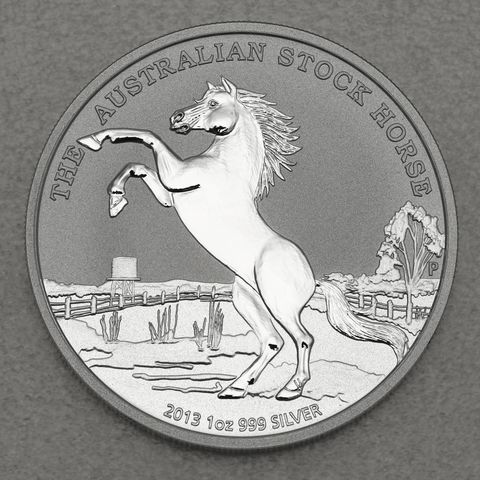 Silbermünze 1oz Australian Stock Horse 2013