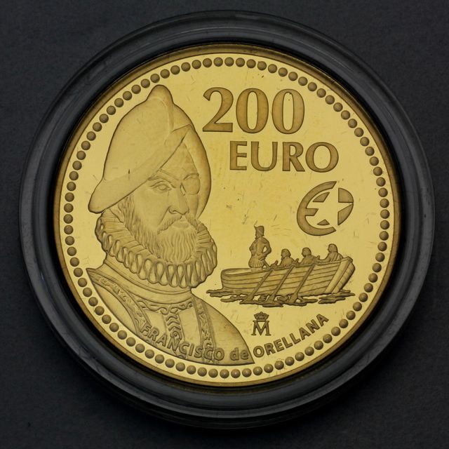200 Euro Goldmünze Spanien 2011 Francisco de Orellana