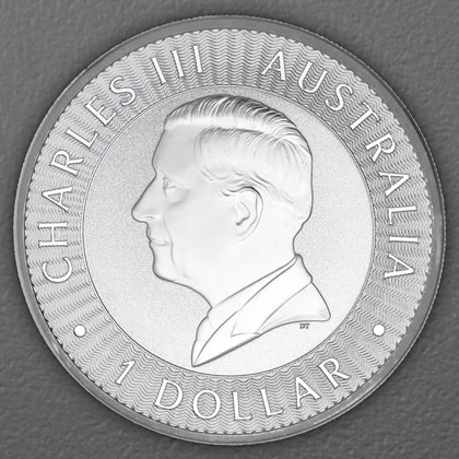 Australian Kangaroo, 1oz Silbermünze 2026, König Charles III