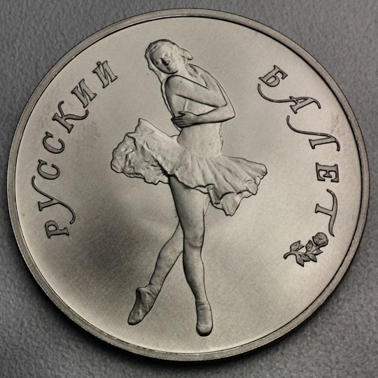 Palladium Ballerina Münze 25 Rubel Russland 1989