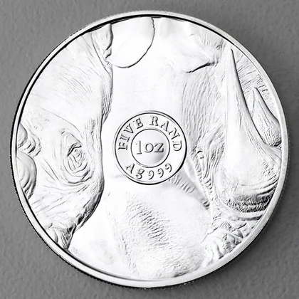 Silbermünze 1oz Big Five II - 2022 Nashorn