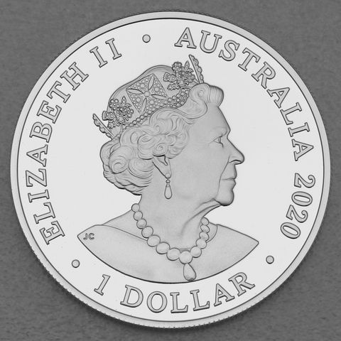 Silbermünze 1oz Australian Spinner Dolphin 2020