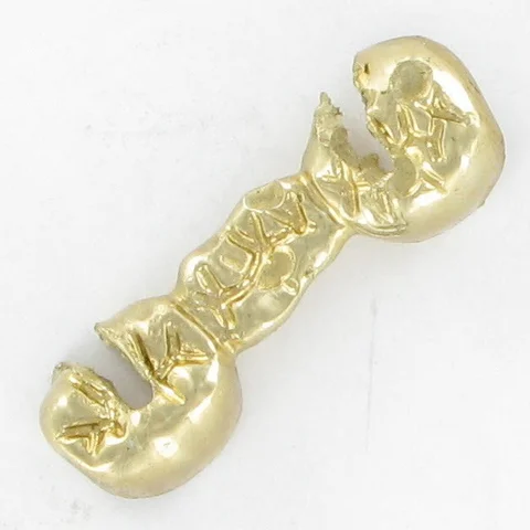 Einzelne Brücke / Einzelnes Zahngold Stück