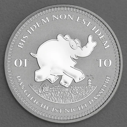 Ottifant Silbermünze Motiv 2023 