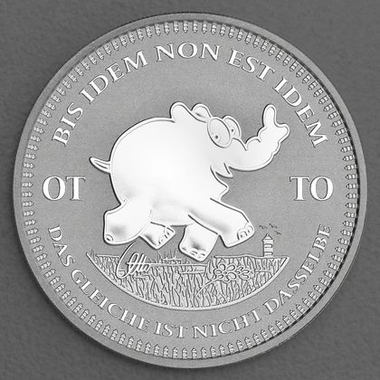 Ottifant Silbermünze Motiv 2023 