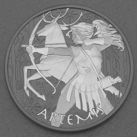 Silbermünze 1oz Tuvalu Gods of Olympus - 2023 Artemis