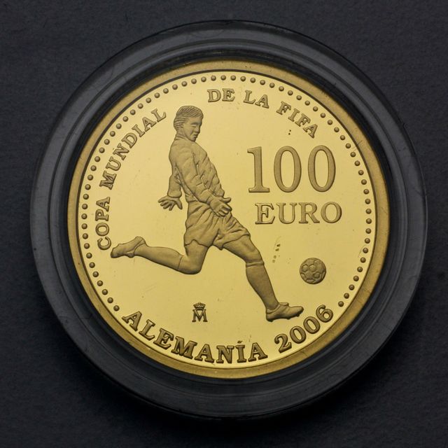 100 Euro Goldmünze Spanien 2003 Fussball WM 2006 Deutschland