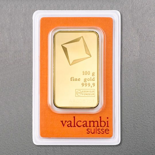 100g Goldbarren Valcambi