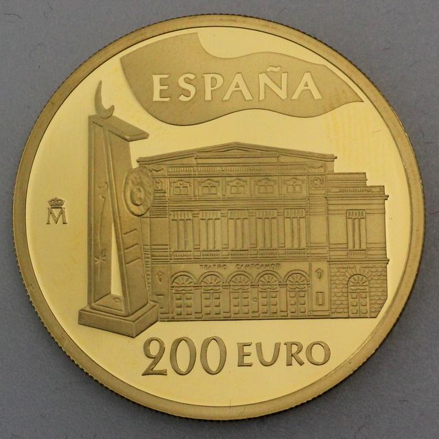 200 Euro Goldmünze Spanien 2005 - Prinz von Asturien-Preis