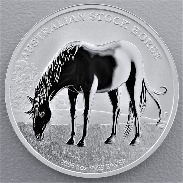 Silbermünze 1oz Australian Stock Horse 2016