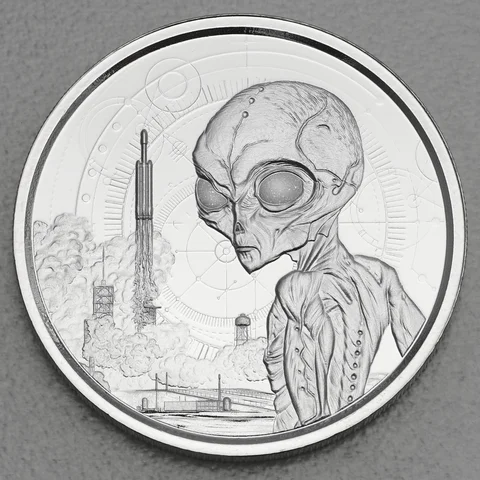 Silbermünze 1oz Ghana Ailen 2021