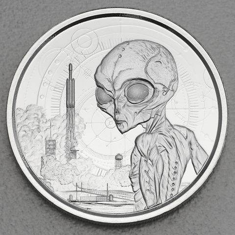 Silbermünze 1oz Ghana Ailen 2021