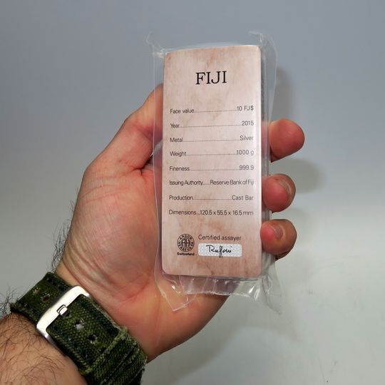 1000g Münzbarren Fiji Zertifikat