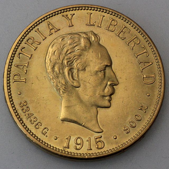 20 Pesos Goldmünze Cuba