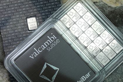 Palladiumbarren zu 1g "International sowie Valcambi Palladiumbarren