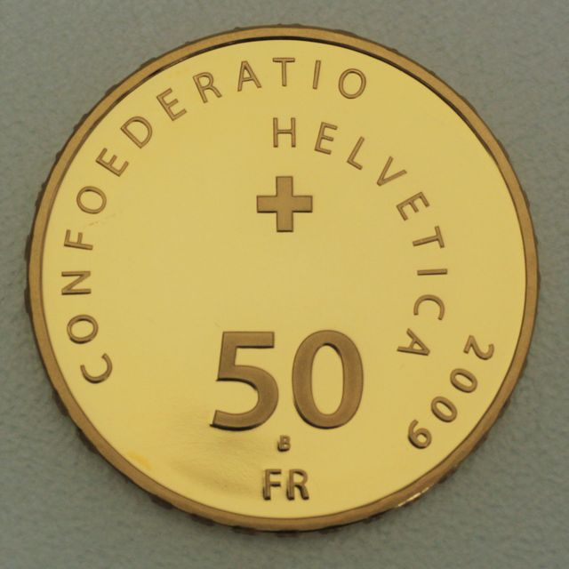 Goldmünze 50 Franken Schweiz 2009 - Pro Patria