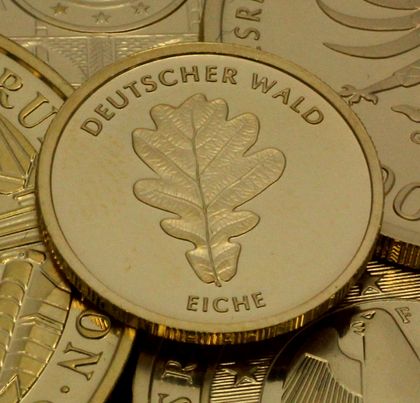 20 Euro Goldmünze "Eiche" des Jahrgangs 2010