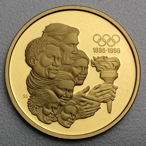 Goldmünze 175 Dollar Kanada 1992 - 100 Jahre Olympia