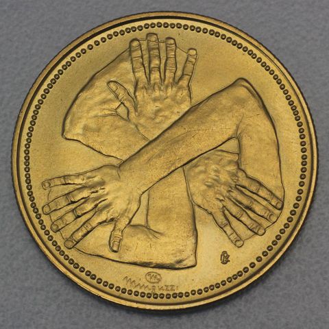 5 Scudi Goldmünze San Marino 1979 - Peace
