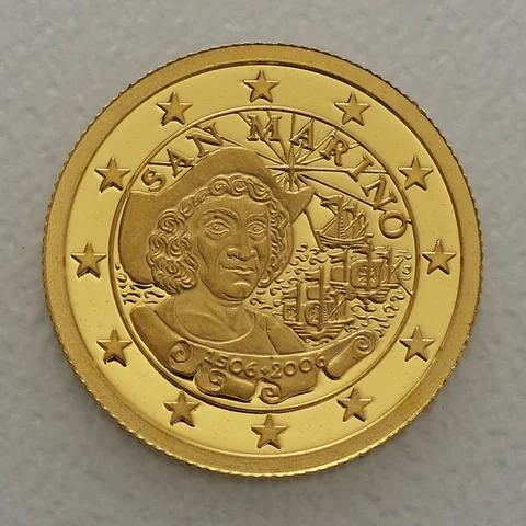 Goldmünze 25 Dollars 1/25oz Liberia 2006 - San Marino Christopher Kolumbus