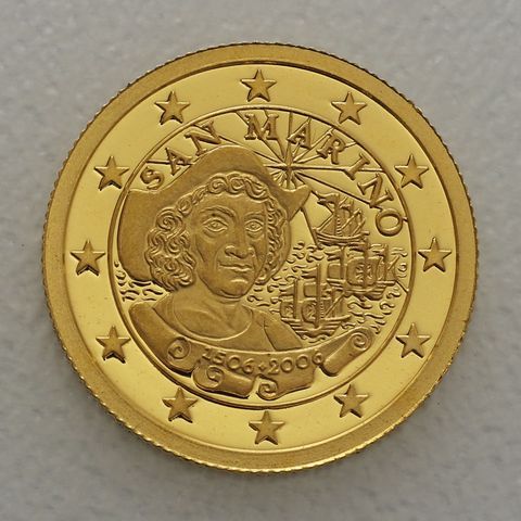 Goldmünze 25 Dollars 1/25oz Liberia 2006 - San Marino Christopher Kolumbus