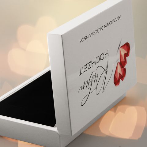 Hochglanz-Geschenkbox mit Farbdruck