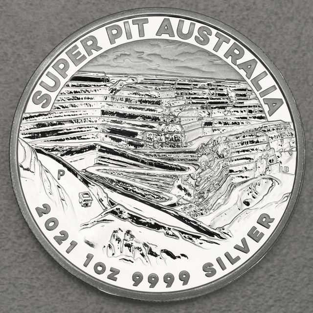 Silbermünze 1oz Australien Super Pit 2021