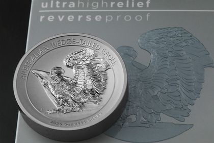 Silbermünze Wedge-tailed Eagle (UHR und Reverse Proof)