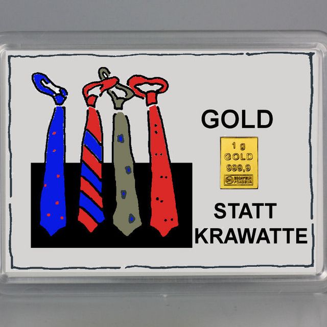 Gold statt Krawatte